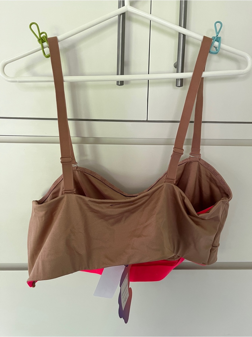 YITTY Brown Sugar 2X Convertible Strapless Headliner Shaping Bandeau Pink Bra - Picture 8 of 11